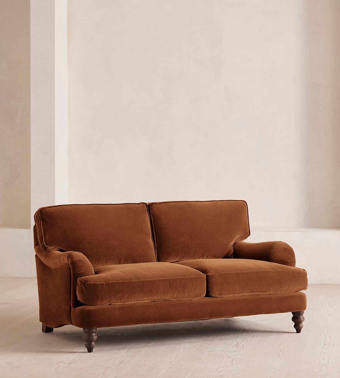 Arundel Two Seater Sofa - Velvet - Cinnamon - Listing - Image 2