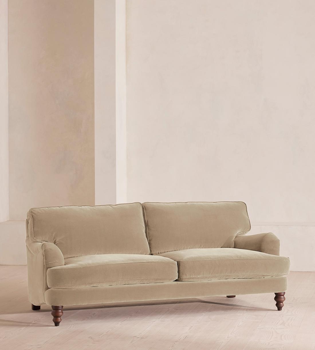 Arundel Three Seater Sofa - Velvet - Oyster - Listing - Image 2