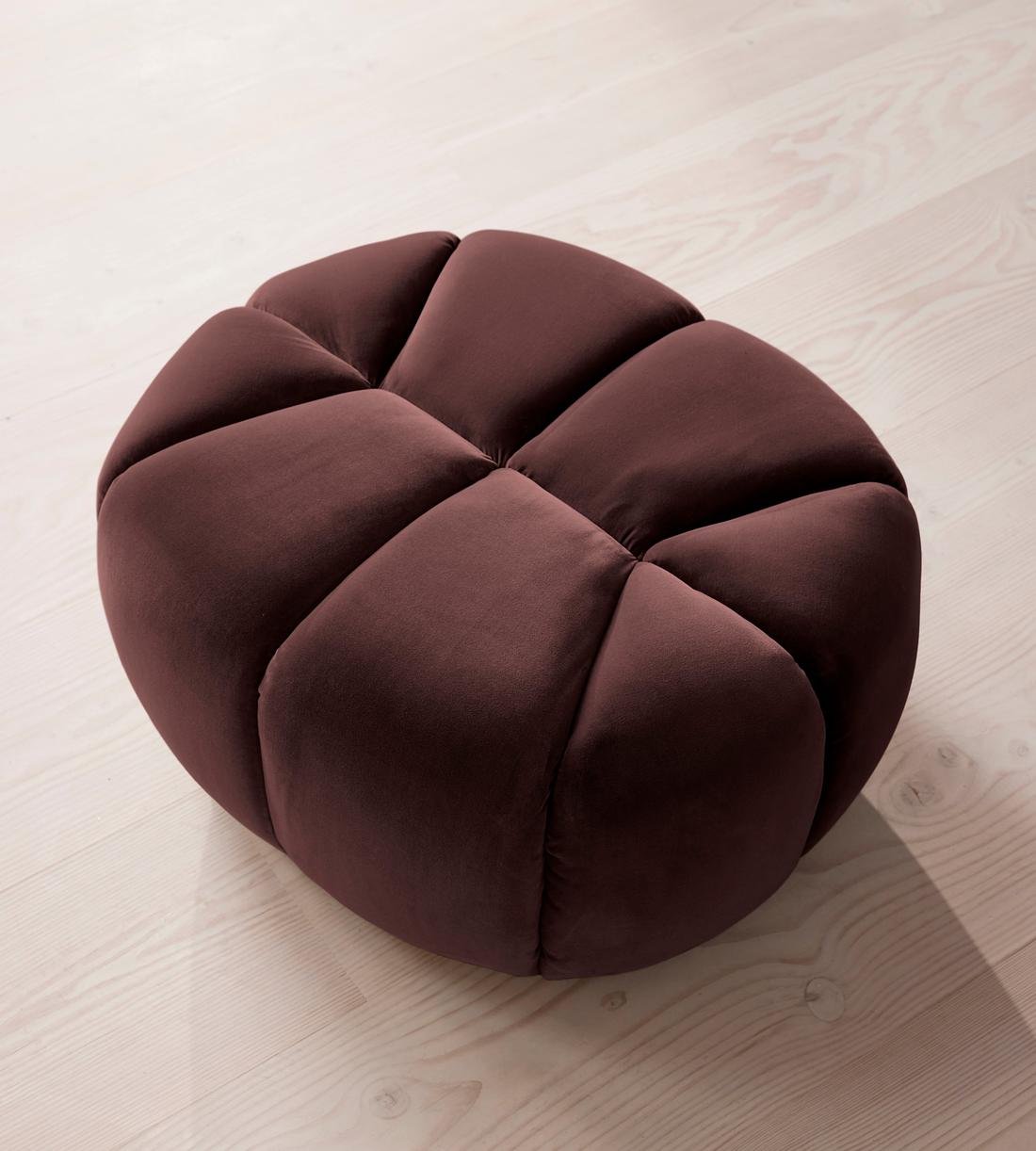 Garret Footstool - Velvet Aubergine - UK - Images - Image 5