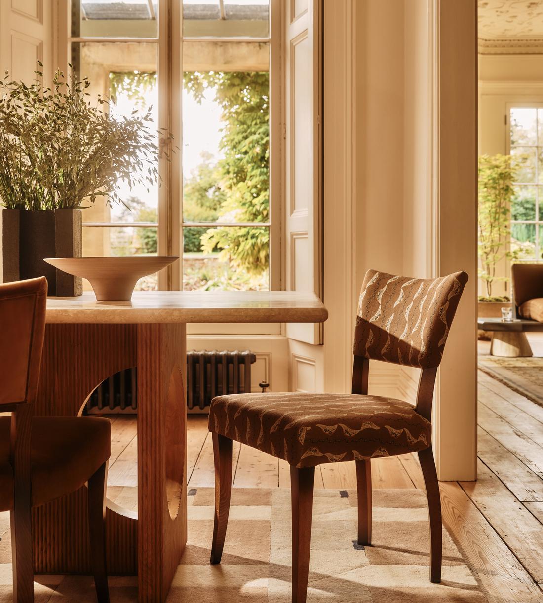 Pair of Molina Armless Dining Chairs - Deklan Linen - US - Lifestyle - Image 1