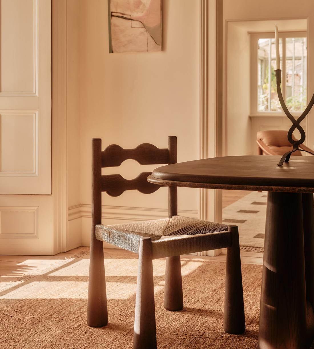 Pair of Manuel Dining Chairs - Dark Oak - UK - Lifestyle - Image 1