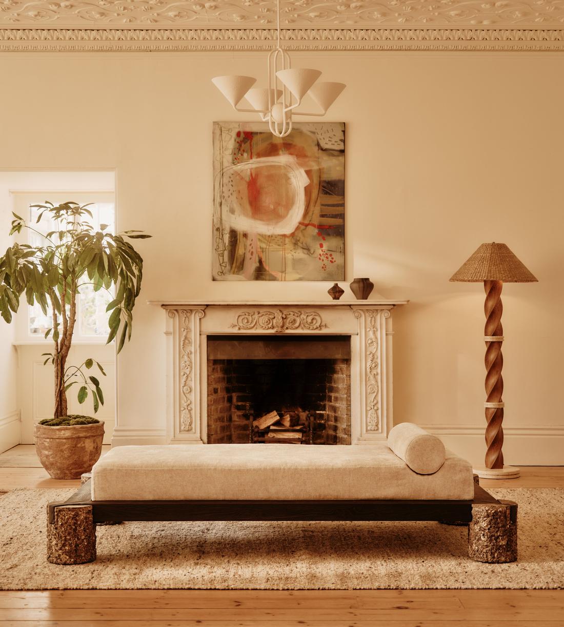 Torren Daybed - Textured Linen - Natural UK - Lifestyle - Image 1