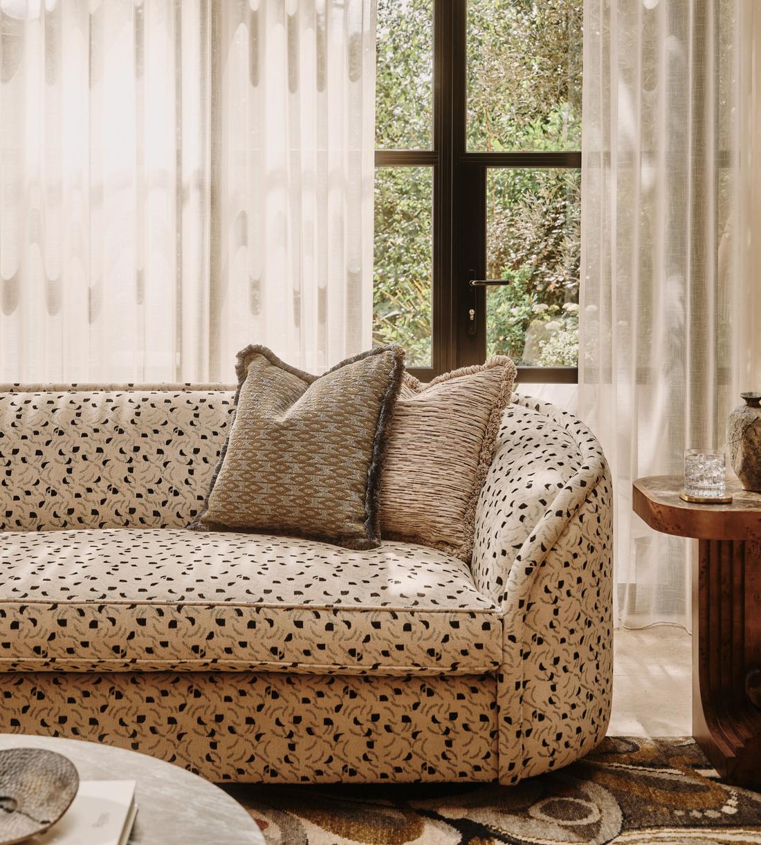 Conall Three Seater Sofa - Olia Jacquard - UK - Lifestyle - Image 2