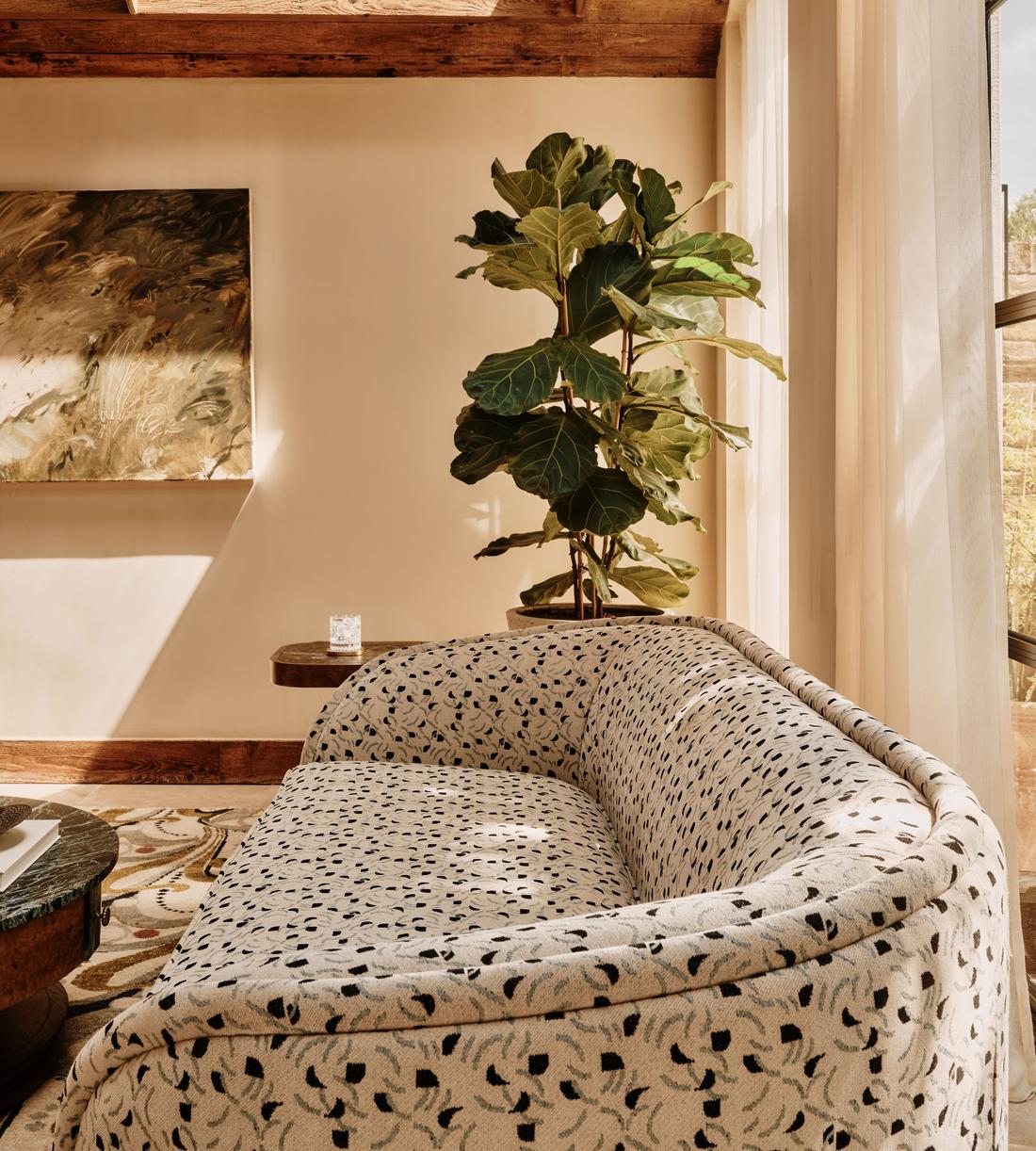 Conall Three Seater Sofa - Olia Jacquard - UK - Lifestyle - Image 5