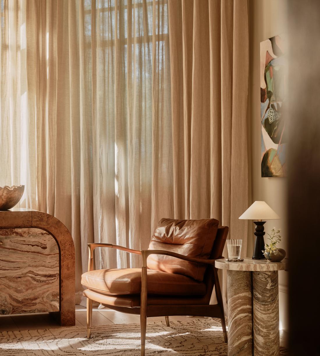 Tisbury Side Table - Fantasy Brown Marble - Lifestyle - Image 4