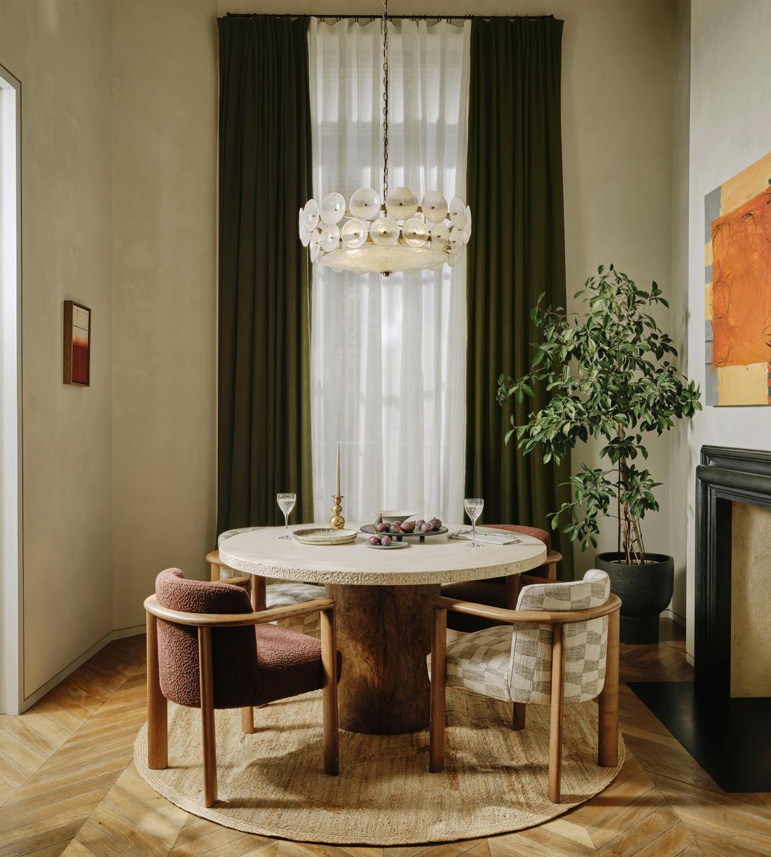 Lorenzo Chandelier - Milky Glass - Lifestyle - Image 1