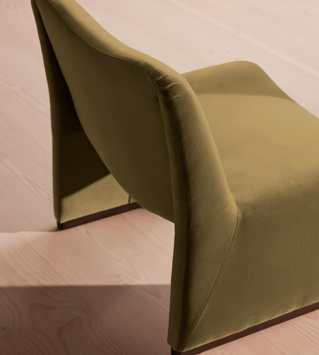 Lovett Armchair - Velvet - Olive - US - Images - Image 5