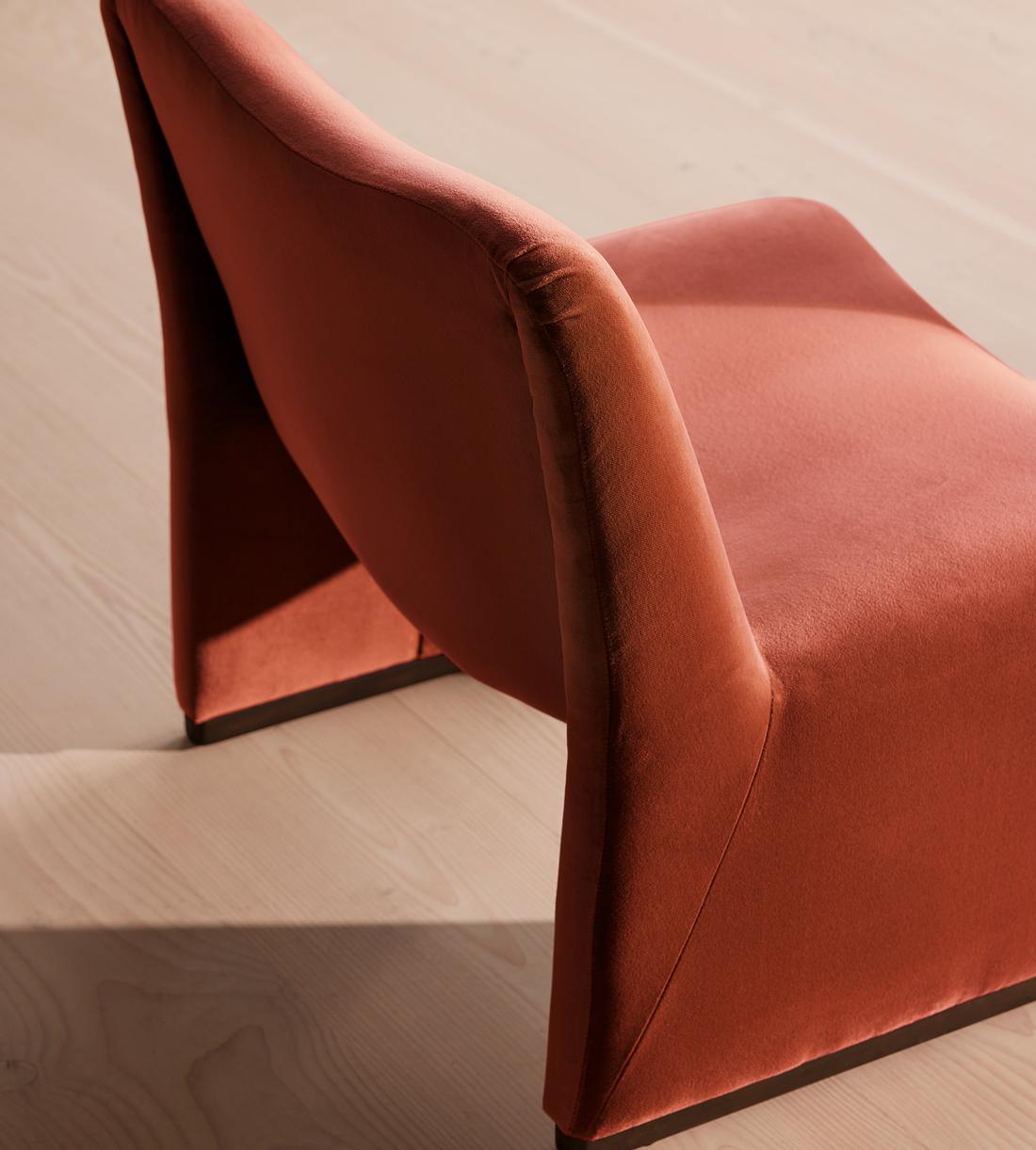 Lovett Armchair - Velvet - Rust - US - Images - Image 5