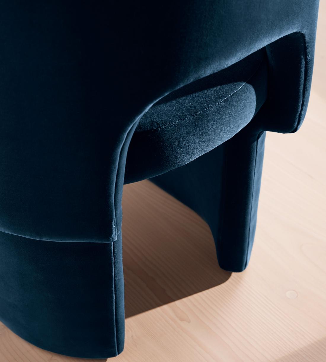 Morrell Dining Chair - Velvet - Royal Blue - Images - Image 5