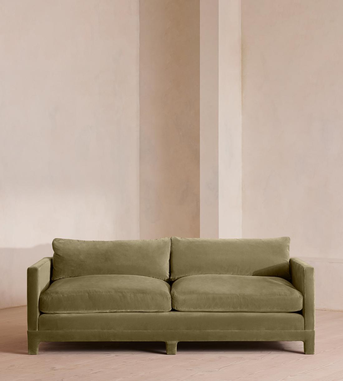 Ashford Three Seater Sofa - Velvet - Lichen - Listing - Image 3