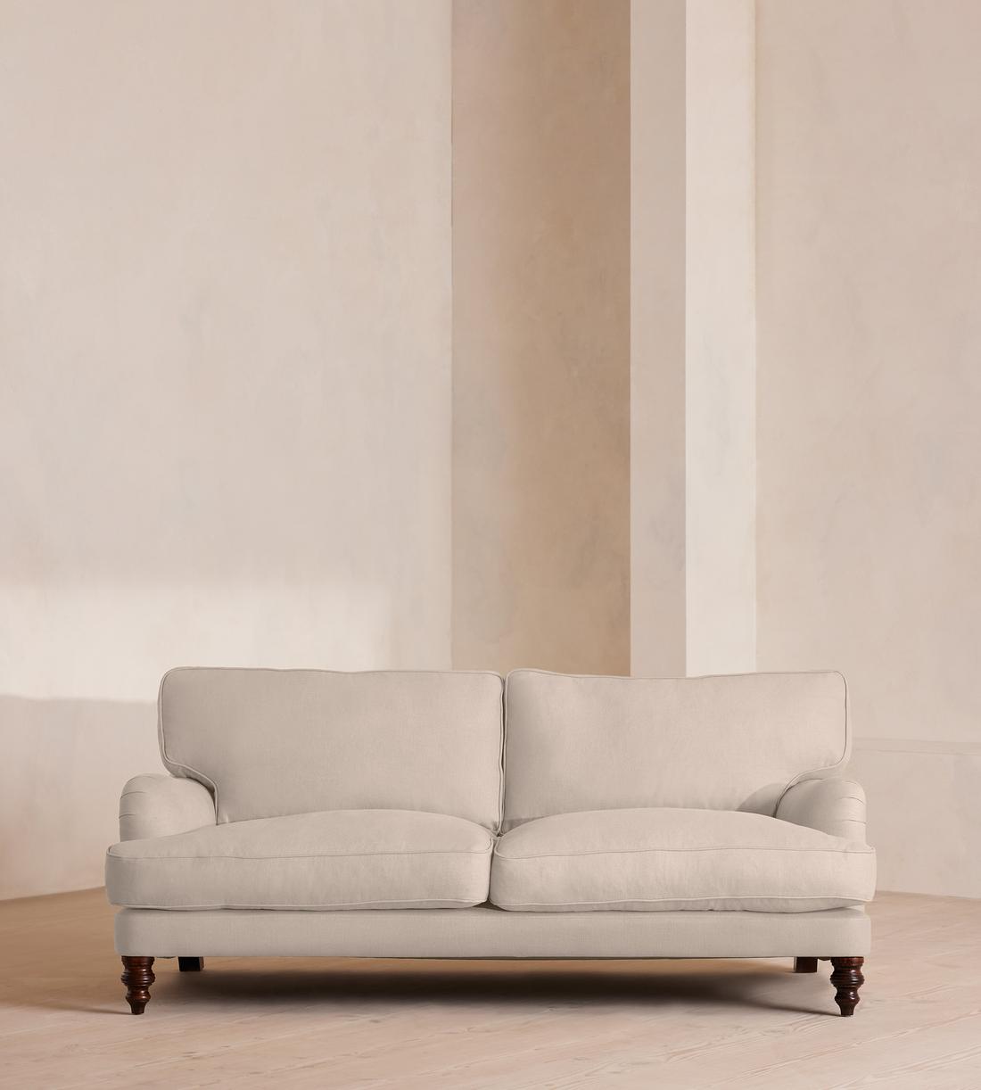 Arundel Three Seater Sofa - Linen - Bisque - Lifestyle - Image 2