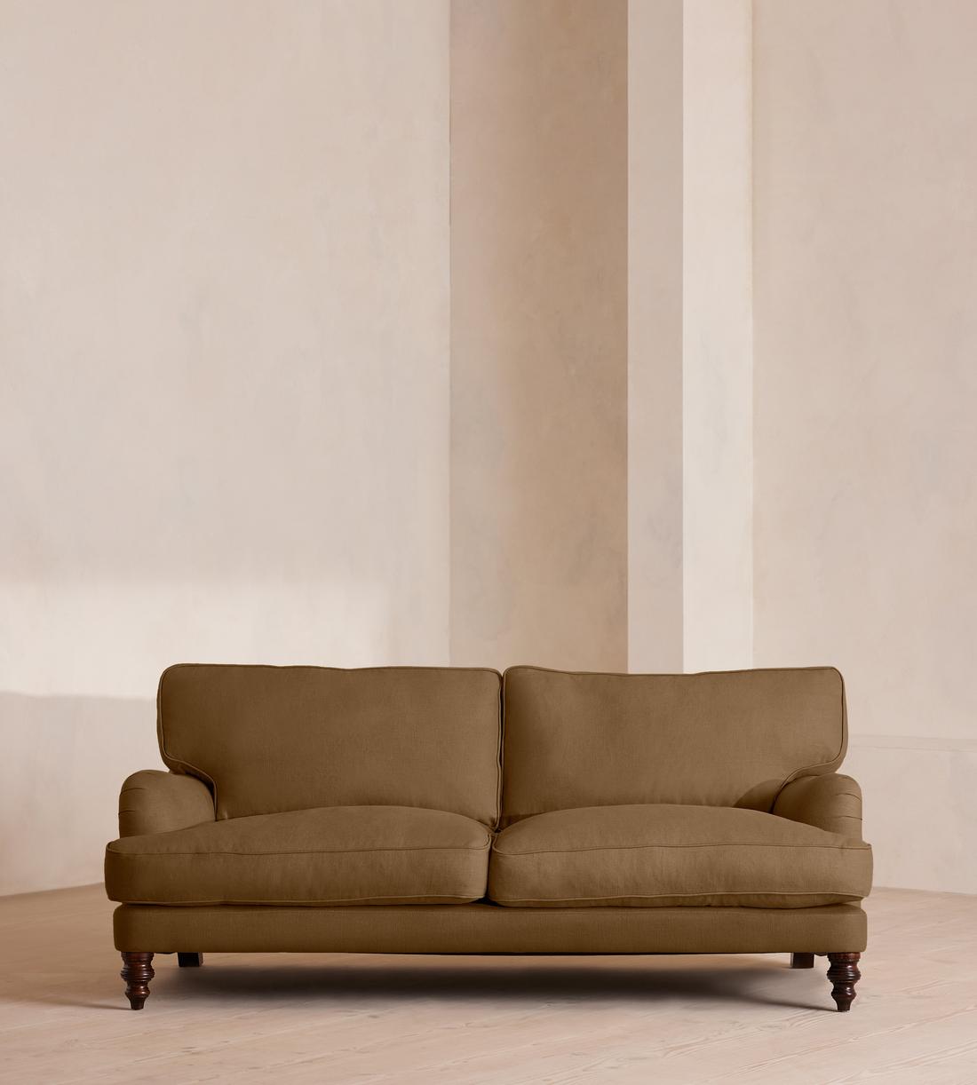 Arundel Three Seater Sofa - Linen - Ochre - Lifestyle - Image 2