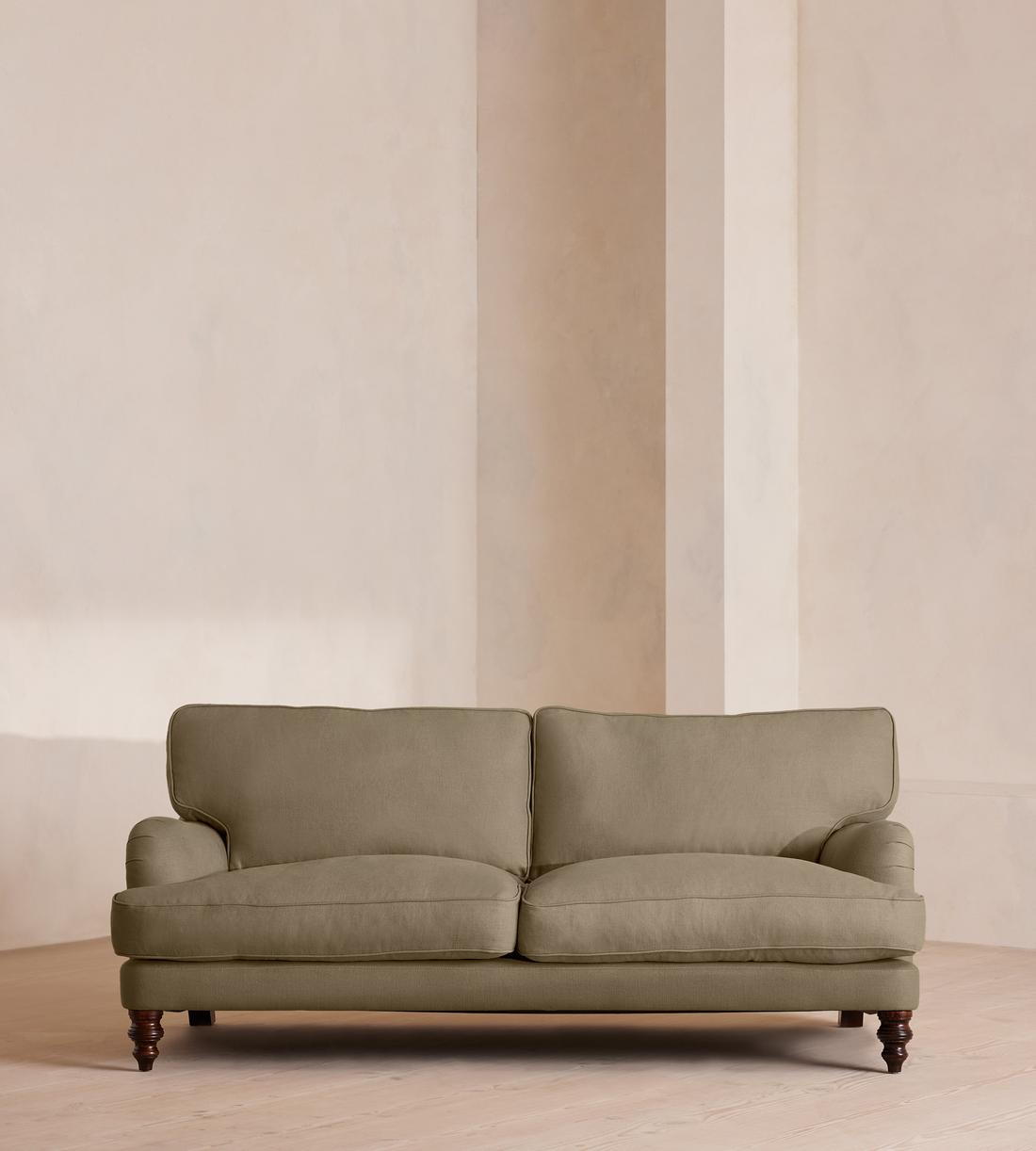 Arundel Three Seater Sofa - Linen - Sage - Lifestyle - Image 2
