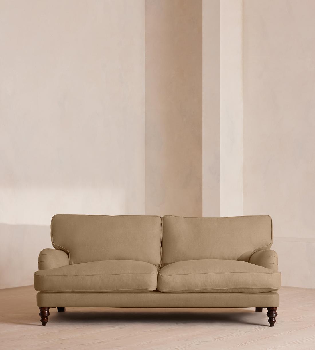Arundel Three Seater Sofa - Linen - Wheat - Lifestyle - Image 2