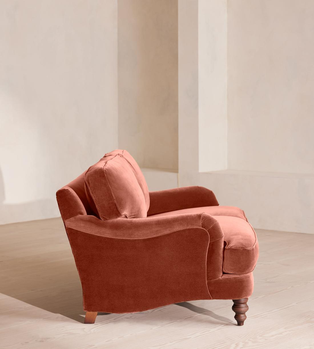 Arundel Two Seater Sofa - Velvet Rust - Images - Image 3