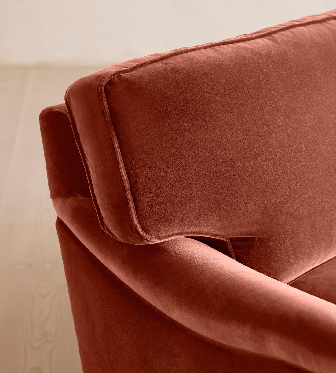 Arundel Two Seater Sofa - Velvet Rust - Images - Image 5