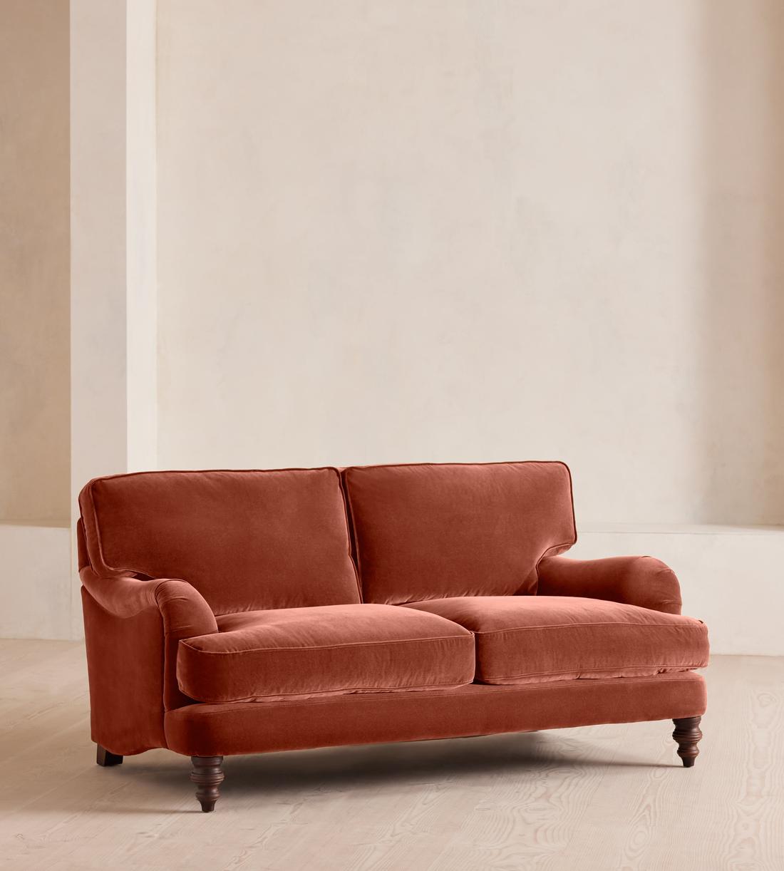 Arundel Two Seater Sofa - Velvet Rust - Listing - Image 2