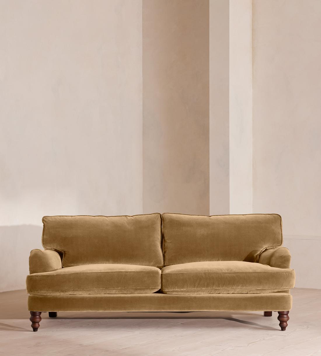 Arundel Three Seater Sofa - Velvet - Camel - Listing - Image 1