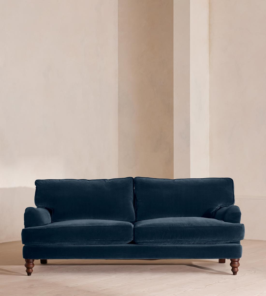 Arundel Three Seater Sofa - Velvet - Royal Blue - Listing - Image 1