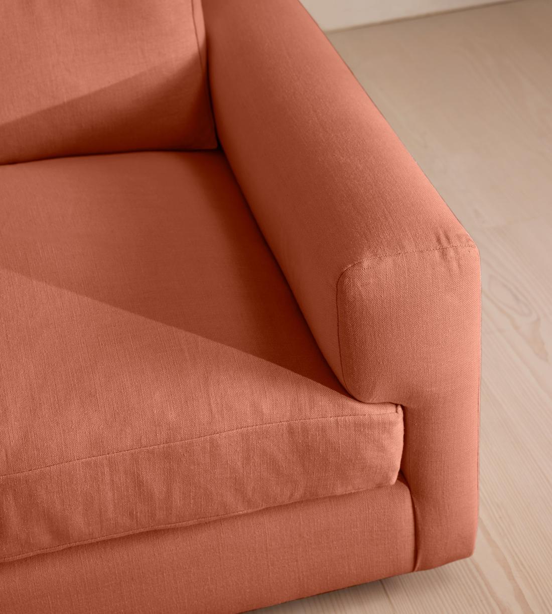 Mossley Corner Sofa - Linen - Antique Rose - US - Images - Image 5