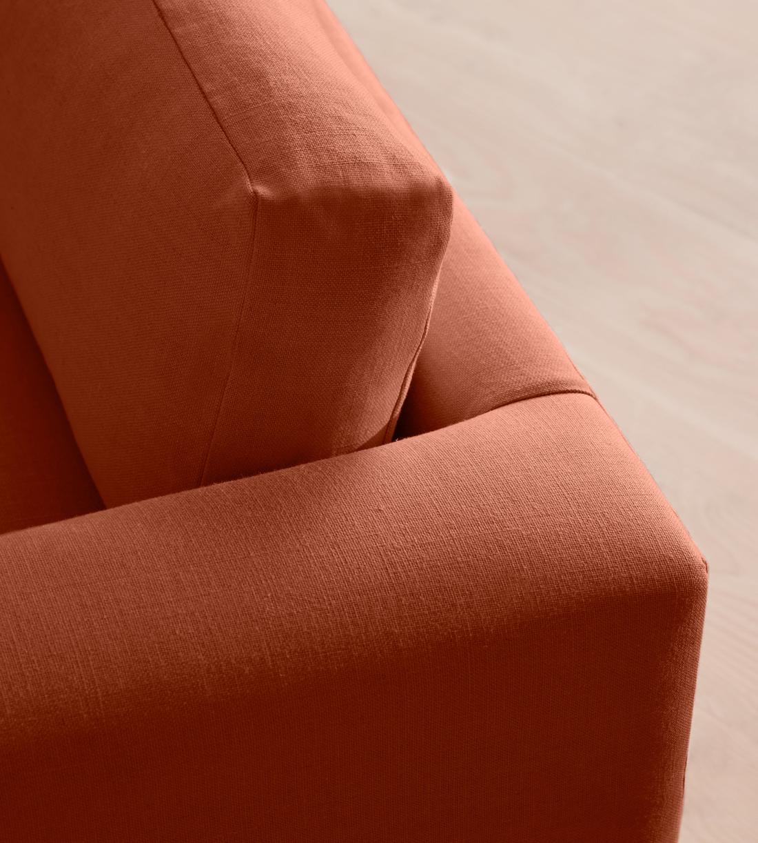 Mossley Corner Sofa - Linen - Antique Rose - US - Images - Image 6
