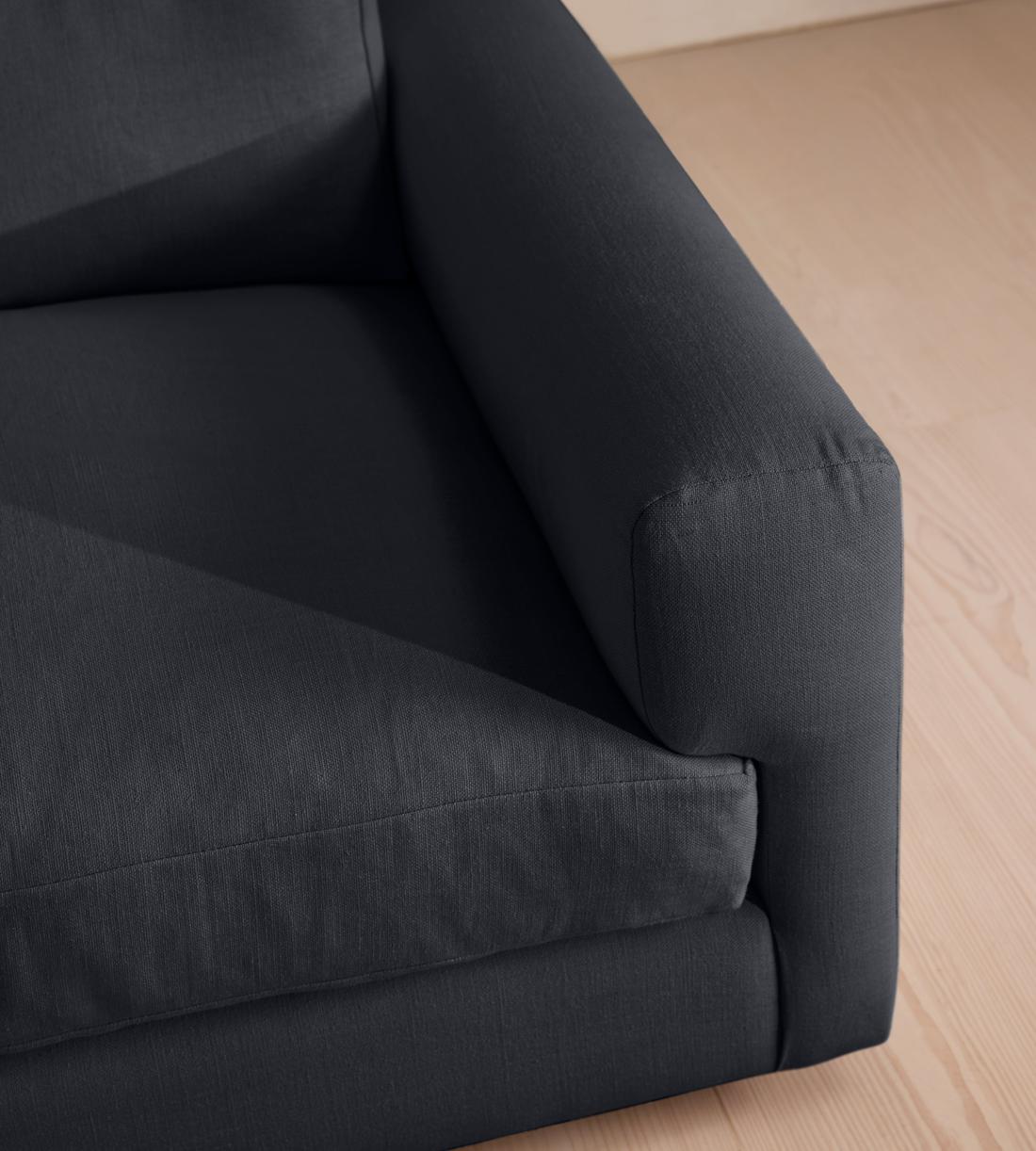 Mossley Corner Sofa - Linen - Indigo - US - Images - Image 5