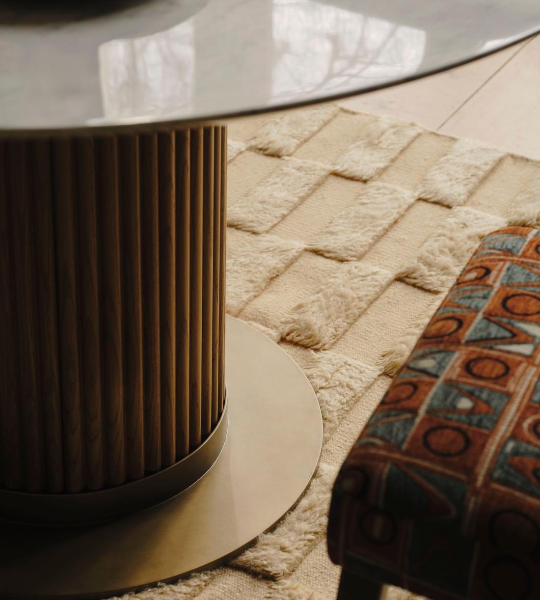 Murcell Round Dining Table - Carrara Marble - Lifestyle - Image 3
