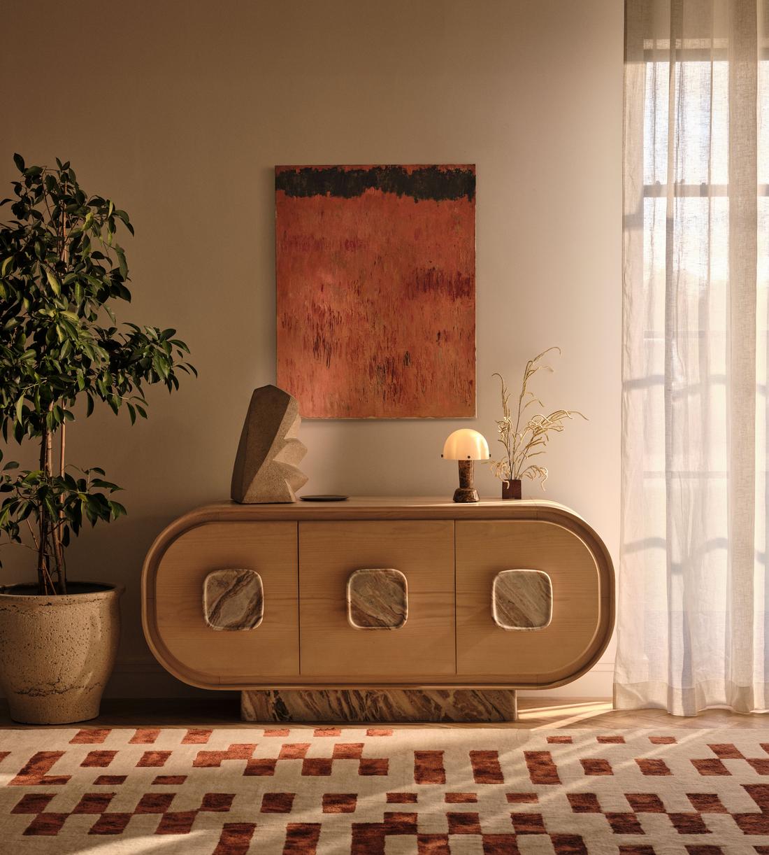 Rio Portable Lamp - Dark Emperador Marble - Lifestyle - Image 2