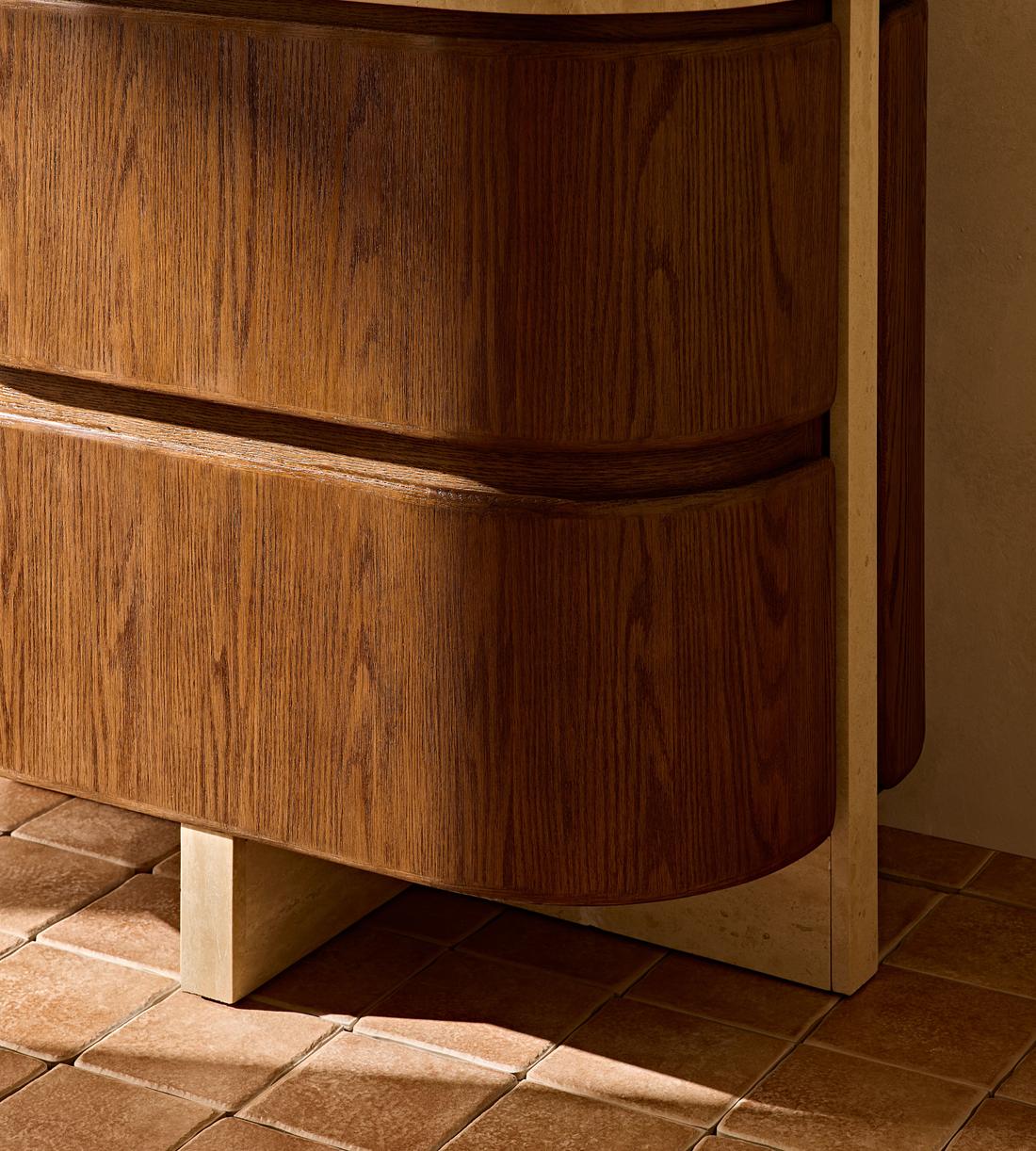 Tivoli Single Vanity - Travertine Marble - Lifestyle - Image 4