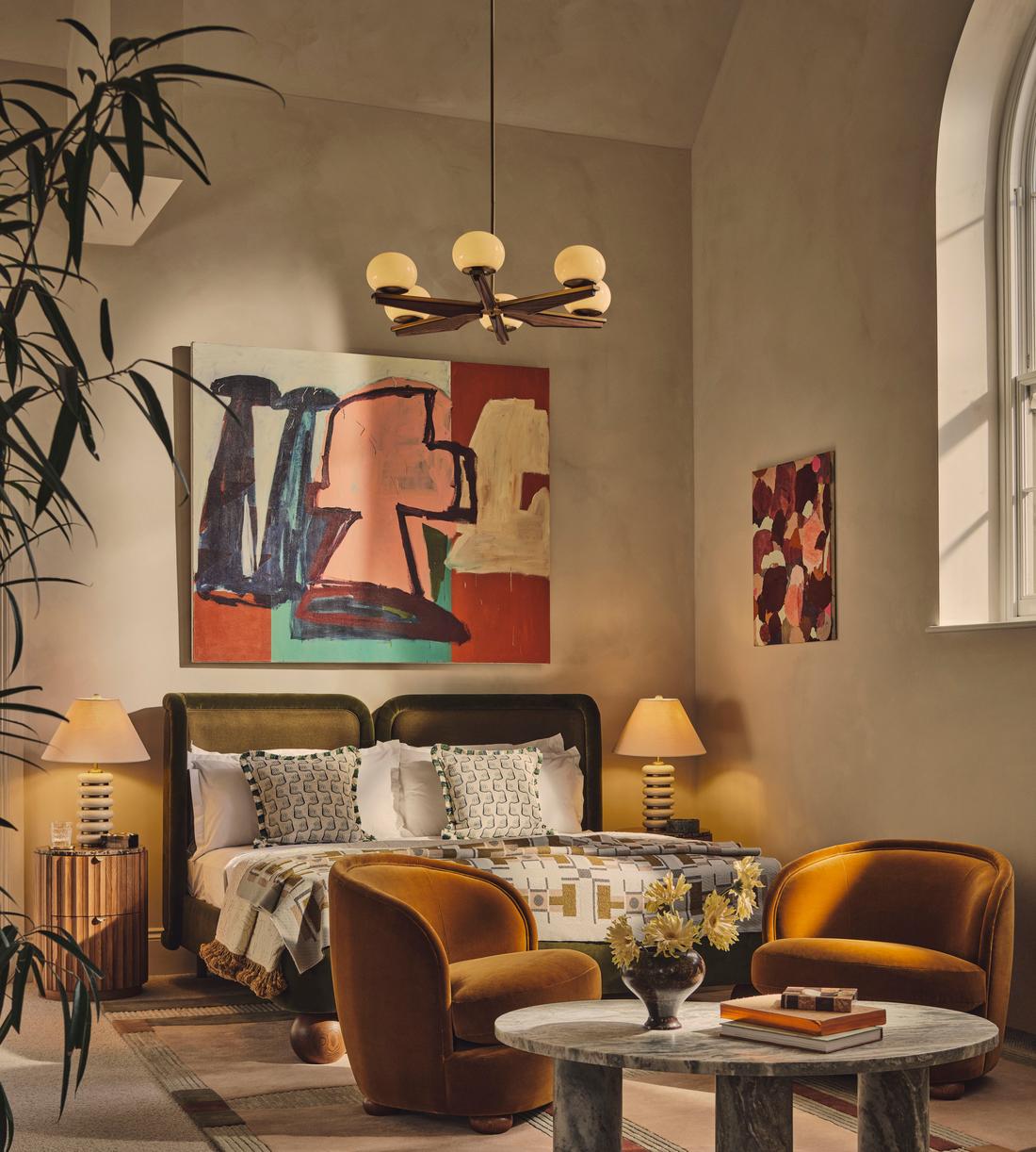 Blair Tub Armchair - Velvet - Mustard - US - Lifestyle - Image 2