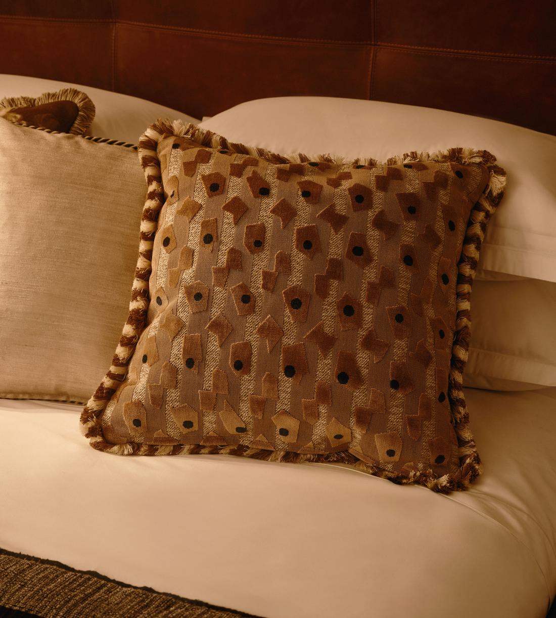Jeremiah Square Cushion - Caramel - Lifestyle - Image 3
