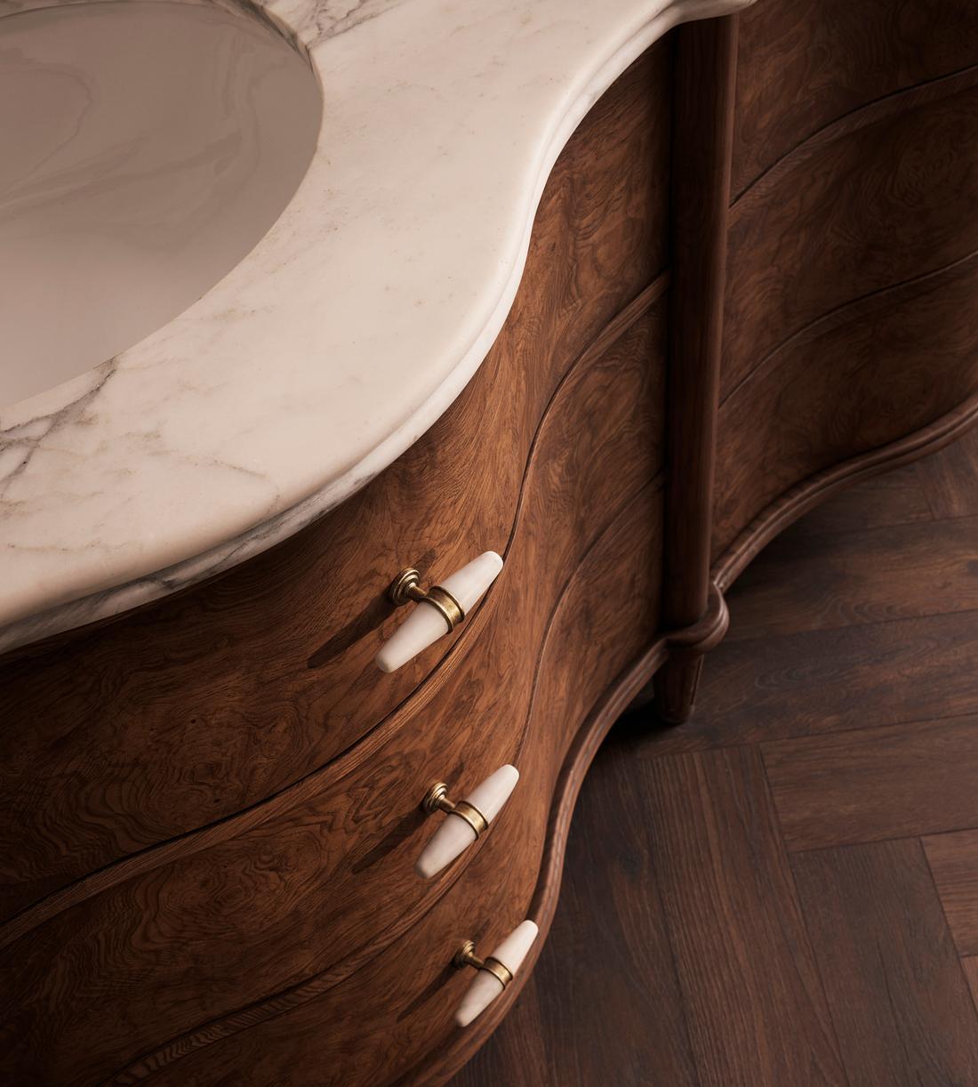 Valerie Double Vanity - Arabescato Corchia Marble - Lifestyle - Image 4