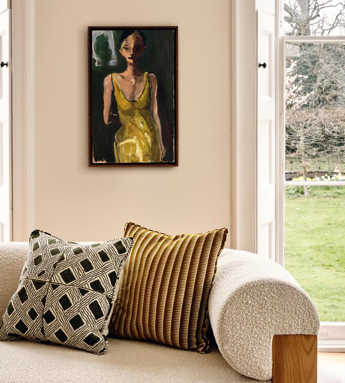 Pierre Frey Gao Cushion - Mustard - Images - Image 5