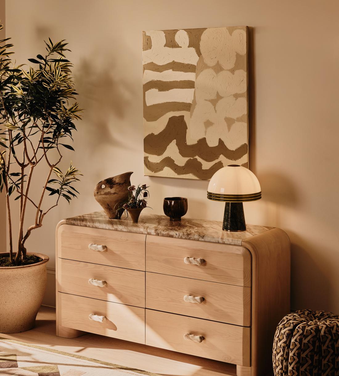 Adria Six Drawer Dresser - Lifestyle - Image 1