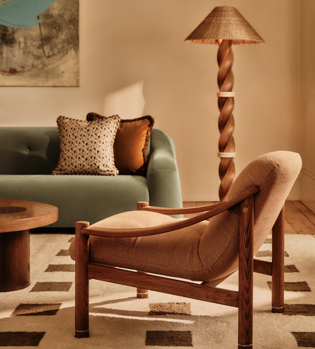 Margeaux Square Cushion - Cinnamon - Lifestyle - Image 2