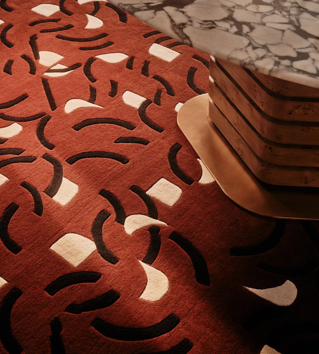 Sasha Rug Bordeaux - 170 x 240cm - Lifestyle - Image 1
