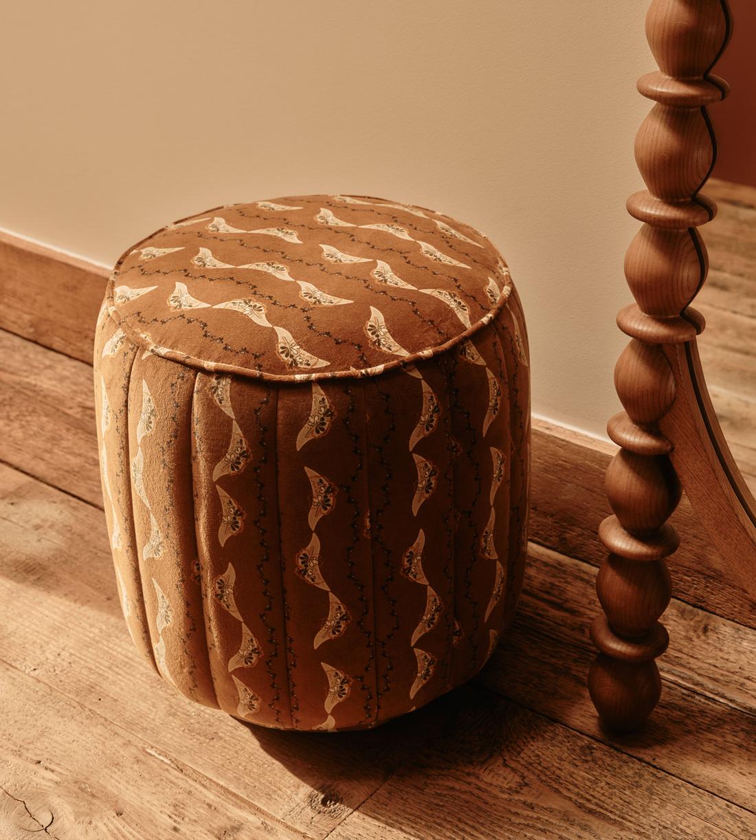 Romi Footstool - Deklan Velvet - UK - Lifestyle - Image 1