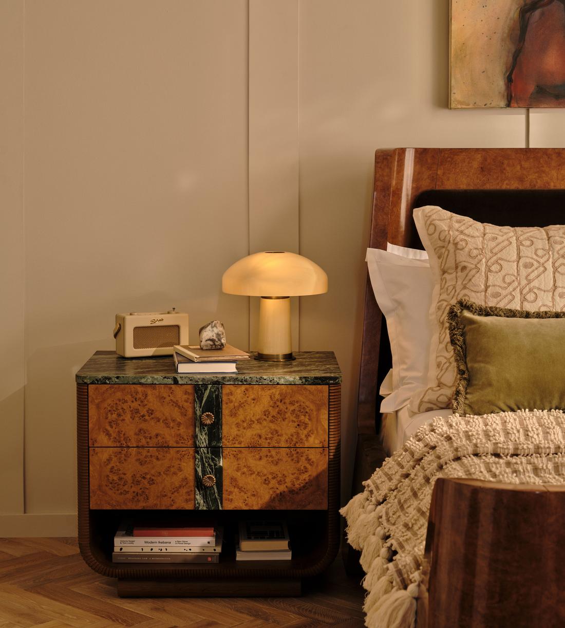 Janie Table Lamp - Cream - UK - Lifestyle - Image 1
