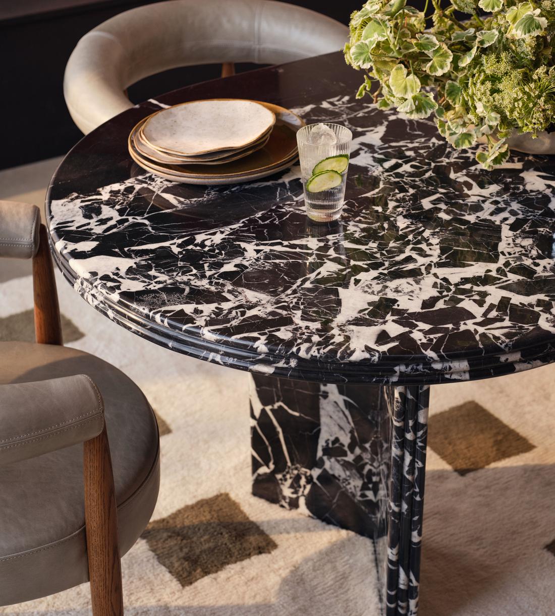 Fergus Dining Chair - Fern Leather - US - Lifestyle - Image 1