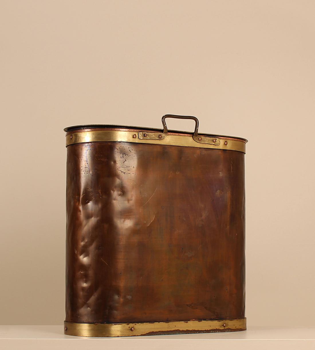 Vintage Umbrella Holder - Brass and Copper - Dutch - Listing - Image 2