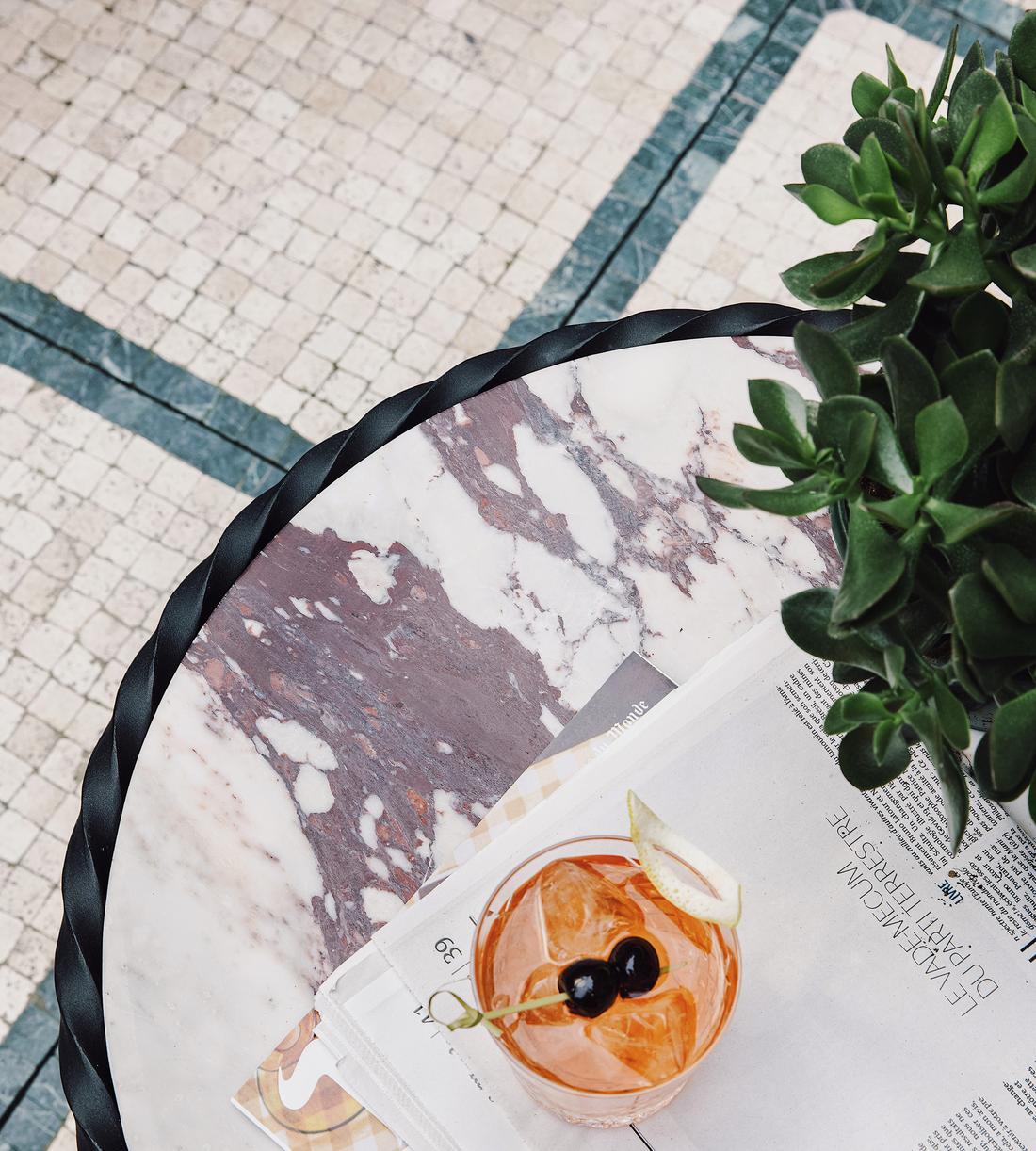 Limited Edition Paris Side Table - Red Marble - Images - Image 3