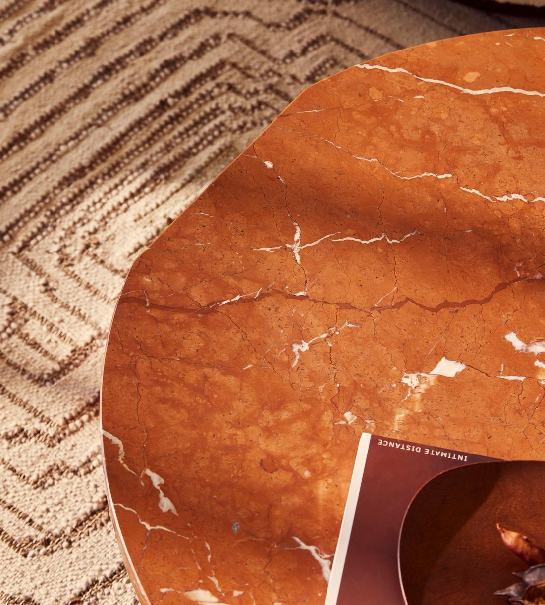 Tobias Coffee Table - Rosso Alicante Marble - Lifestyle - Image 2