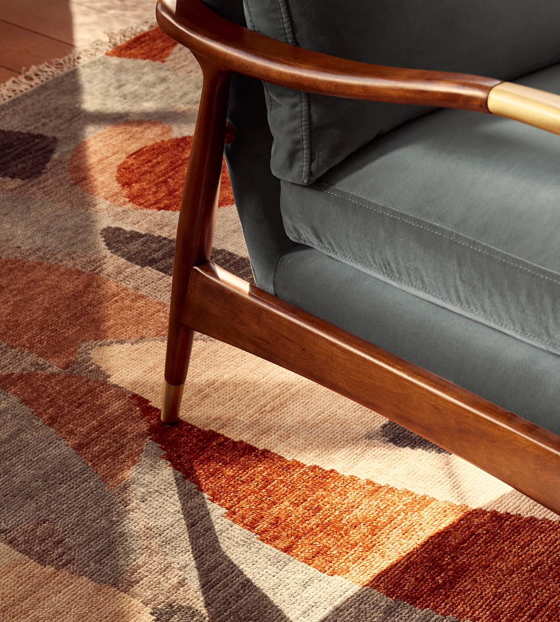 Theodore Armchair - Velvet - Grey Blue - US - Lifestyle - Image 3