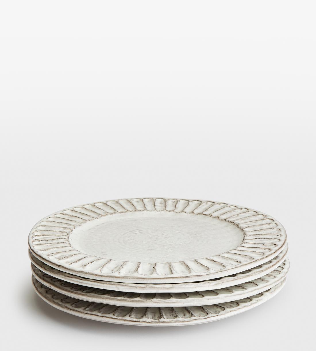 Chancery Side Plate - White - Set of Four - Listing - Image 1
