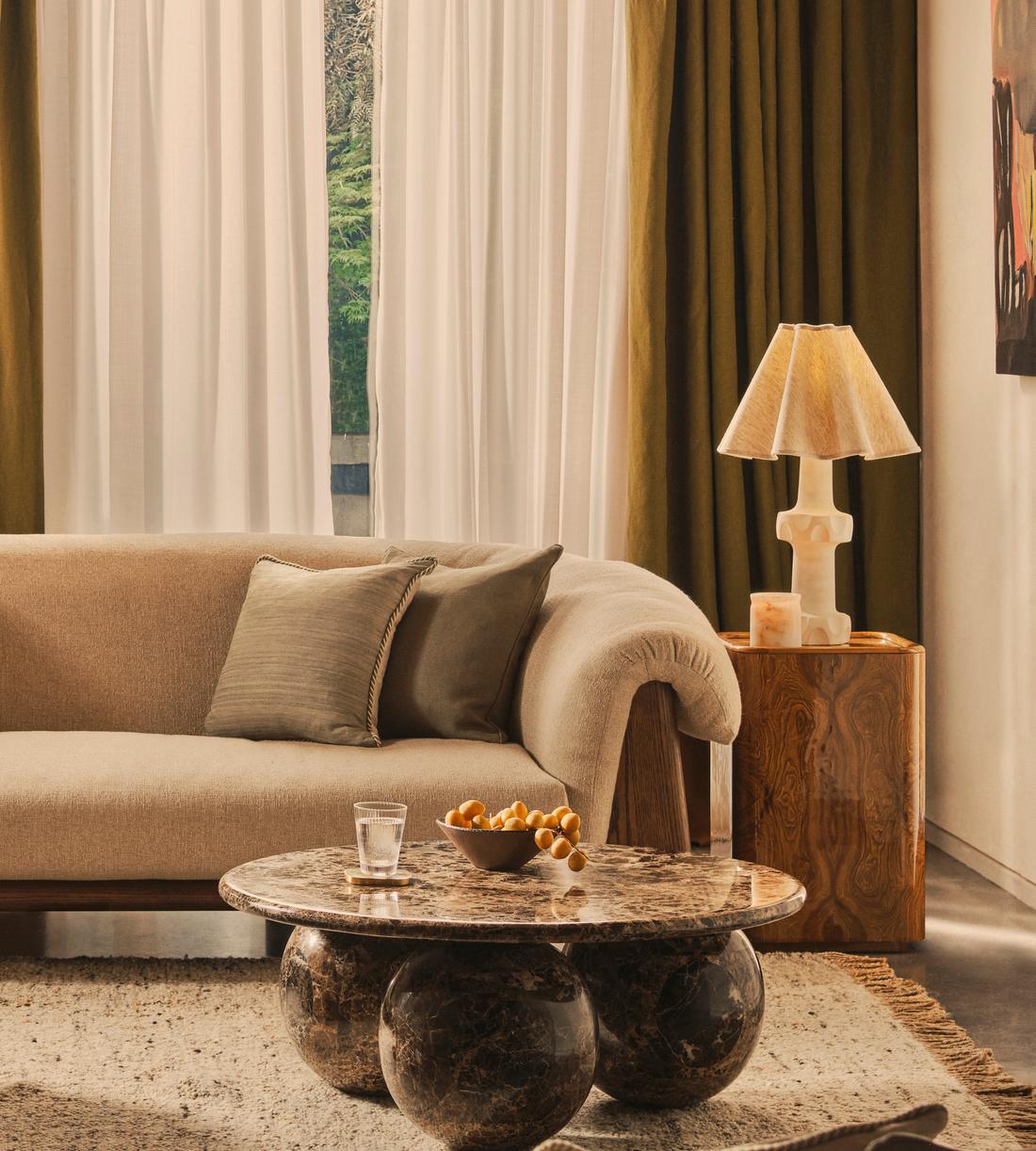 Oxley Coffee Table - Dark Emperador Marble - Lifestyle - Image 3