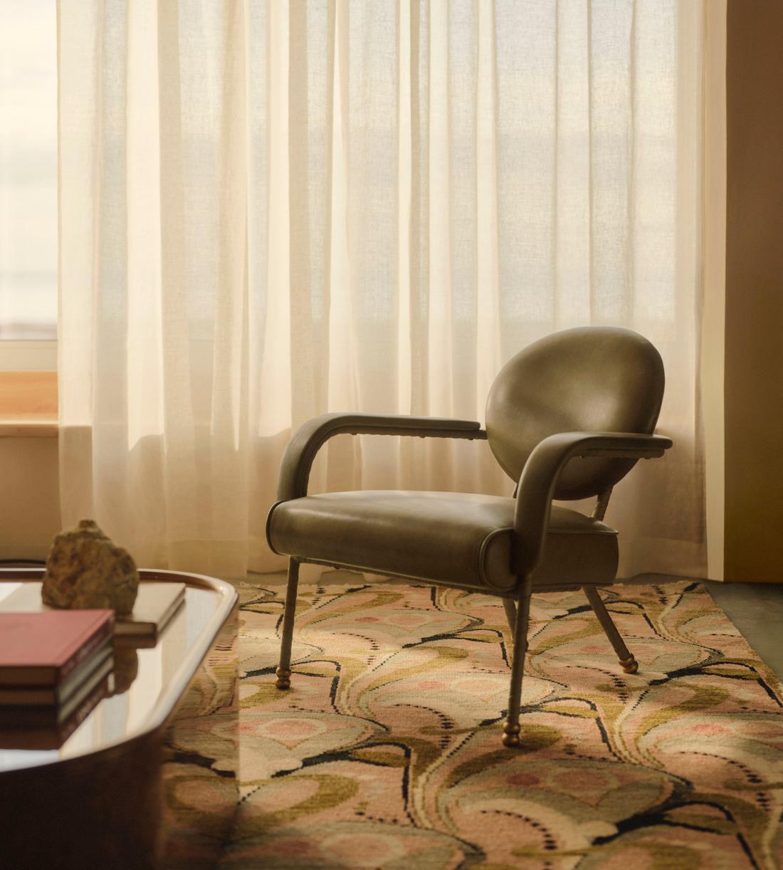 Milo Armchair - Leather - Moss US - Lifestyle - Image 1