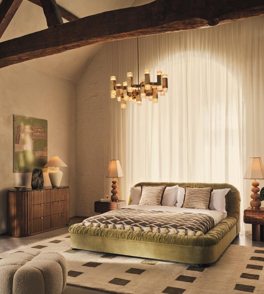 Vara Bed - Super King - Velvet Lichen - Lifestyle - Image 1
