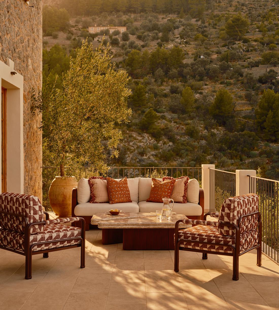Gia Outdoor Coffee Table Set - Lifestyle - Image 3