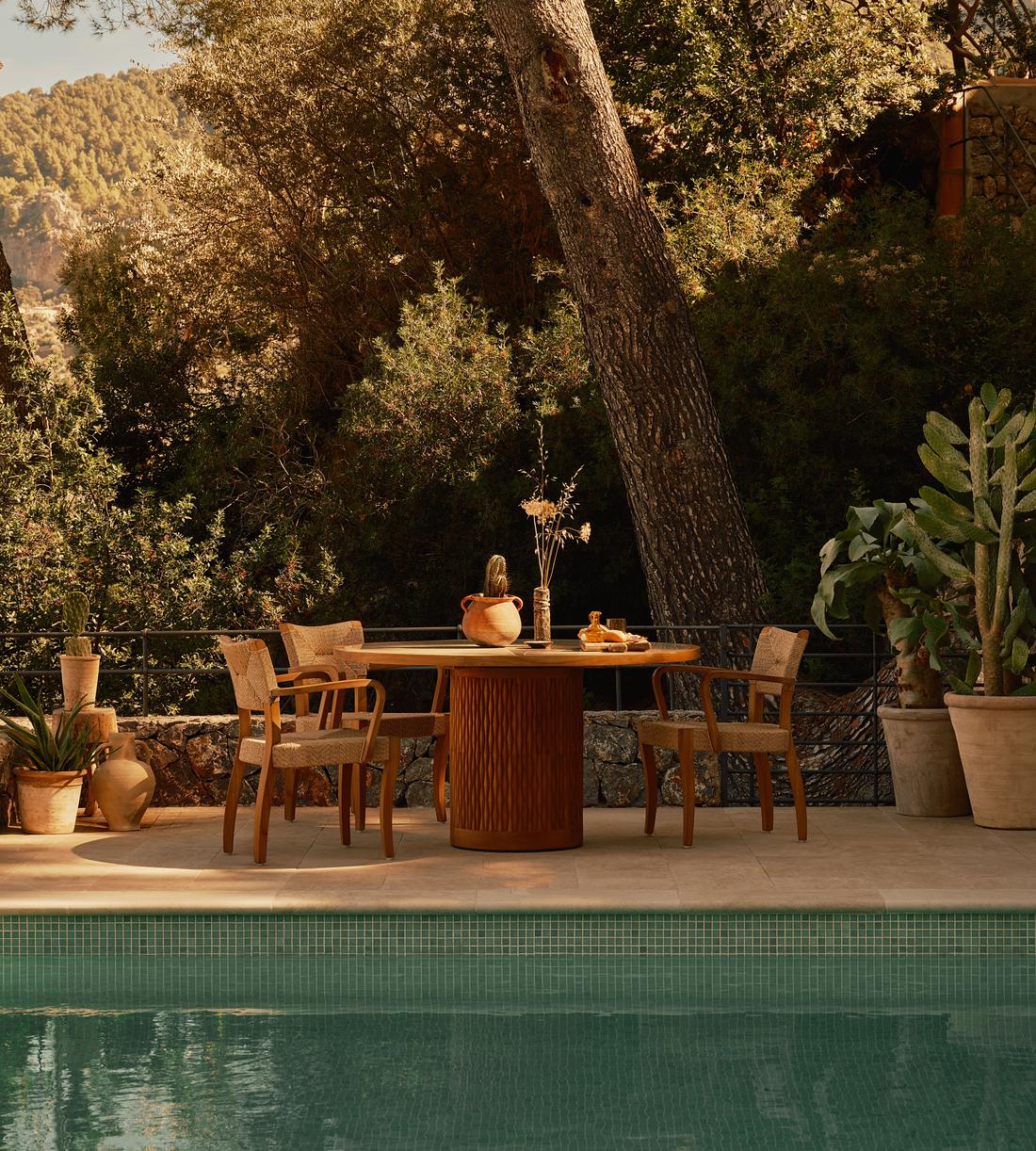 Orion Outdoor Dining Table - Lifestyle - Image 1