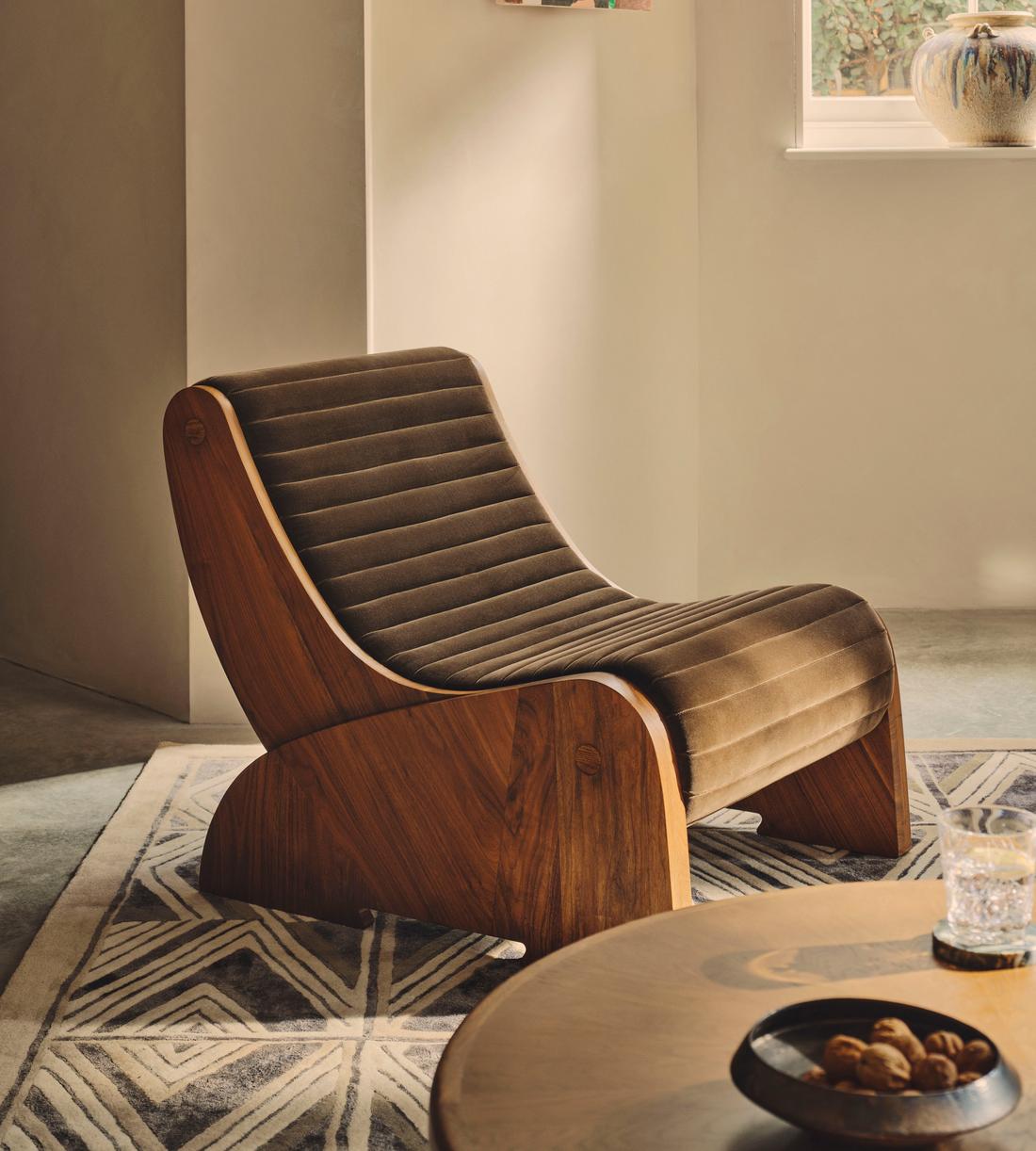 Sullivan Armchair - Velvet - Chocolate - UK - Lifestyle - Image 1